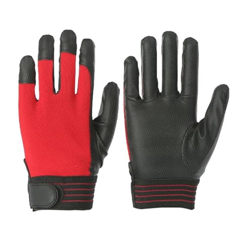 Arbeitshandschuhe 1 Paar Arbeitshandschuhe Anti-Strom Hochspannung Elektrische Isolierhandschuhe Schwarz Rot Vielseitig Einsetzbar(Black Red,M) von RFGTHY