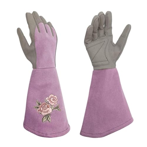 Arbeitshandschuhe Lange Gartenhandschuhe For Beschneiden Von Rosen, Kratzfeste Schutzhandschuhe Aus Kunstleder, Handschutz For Obstpflücken Und Beschneiden Von Sträuchern Vielseitig Einsetzbar(S 40cm) Arbeitshandschuhe Lange Gartenhandschuhe For Beschneiden Von Rosen, Kratzfeste Schutzhandschuhe Aus Kunstleder, Handschutz For Obstpflücken Und Beschneiden Von Sträuchern Vielseitig Einsetzbar(S 40cm) von RFGTHY