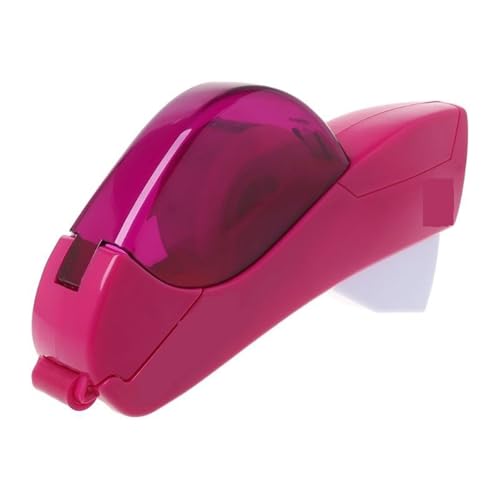 Automatischer Klebebandspender, handgehaltener Presseschneider for Geschenkverpackungen, Schrottbuchungen, Buchumschläge Bequeme Anwendung(Pink) von RFGTHY