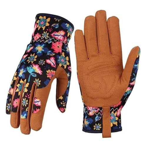 RFGTHY Arbeitshandschuhe Gartenhandschuhe for Den Außenbereich, Rosenschnittschutz, Schutzhandschuhe, Stulpen for Graben, Pflanzen, Gartengeräte Vielseitig Einsetzbar(B) von RFGTHY