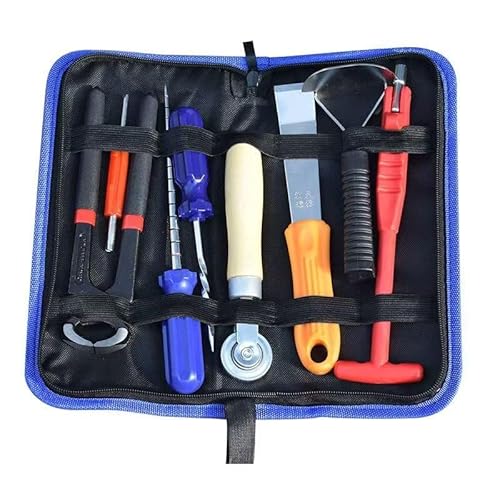 Werkzeugsatz, Spezialwerkzeugsatz zur Autoreifenreparatur, Ventilkernschlüssel, Druckradschaber, Schaufelblatt, Klebegerät und Kegelsondensatz. Werkzeugsatz, Spezialwerkzeugsatz zur Autoreifenreparatur, Ventilkernschlüssel, Druckradschaber, Schaufelblatt, Klebegerät und Kegelsondensatz. von RFSHOPQW