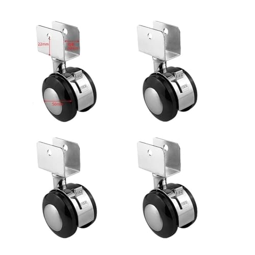 4 teile/los caster zubehör stille mit bremse klemme 2 zoll swivel stuhl schreibtisch(4 Pcs-20mm) von RFXOGTYFZ