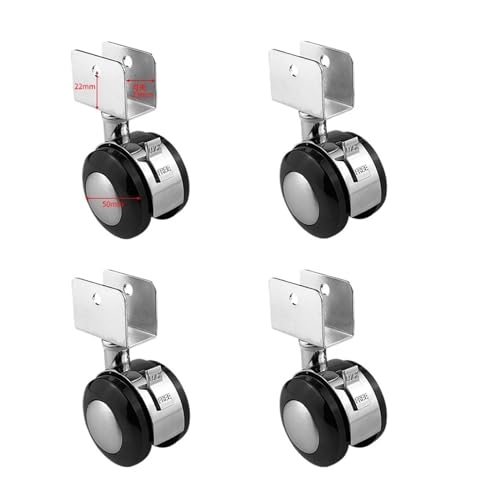 4 teile/los caster zubehör stille mit bremse klemme 2 zoll swivel stuhl schreibtisch(4 Pcs-25mm) von RFXOGTYFZ