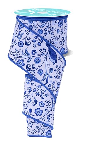 RG Ribbon Chinoiserie Blumen und Vögel, Drahtkanten, 6,3 cm x 9,1 m, für Schleifen und Kränze RG Ribbon Chinoiserie Blumen und Vögel, Drahtkanten, 6,3 cm x 9,1 m, für Schleifen und Kränze von RG Ribbon