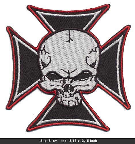 RG20 Totenkopf Skull German Cross Kreuz Patch Aufnäher Bügelbild Motorrad Biker Kutte RG20 Totenkopf Skull German Cross Kreuz Patch Aufnäher Bügelbild Motorrad Biker Kutte von RG20