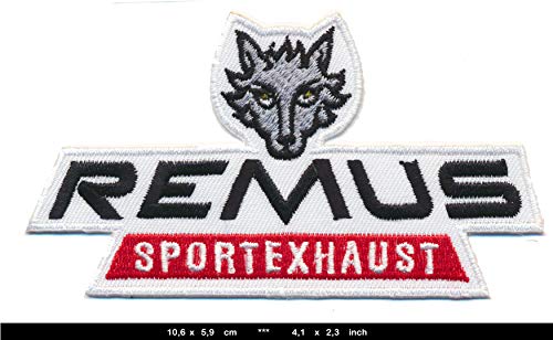 Remus Aufnäher Patch Bügelbild Auto Tuning Motorsport Auspuff Exhaust von RG20