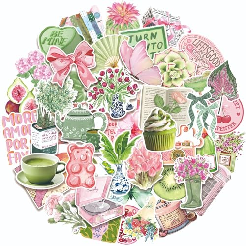RGBEE Aesthetic Sticker Set 50 Stücke, Wasserfeste Fantasy Aufkleber für Laptop Kindle Macbook Koffer Scrapbooking Journal Helm Motorrad Skateboard Fahrrad Tumblr Stickerbomb RGBEE Aesthetic Sticker Set 50 Stücke, Wasserfeste Fantasy Aufkleber für Laptop Kindle Macbook Koffer Scrapbooking Journal Helm Motorrad Skateboard Fahrrad Tumblr Stickerbomb von RGBEE