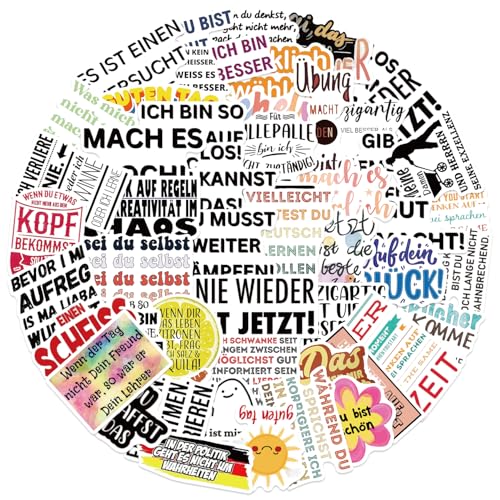 RGBEE Inspirierende Sticker Set 50 Stücke, Wasserfeste Belohnung Motivationsaufkleber für Laptop Scrapbooking Journal Kindle Macbook Koffer Helm Motorrad Skateboard Fahrrad Tumblr Stickerbomb RGBEE Inspirierende Sticker Set 50 Stücke, Wasserfeste Belohnung Motivationsaufkleber für Laptop Scrapbooking Journal Kindle Macbook Koffer Helm Motorrad Skateboard Fahrrad Tumblr Stickerbomb von RGBEE