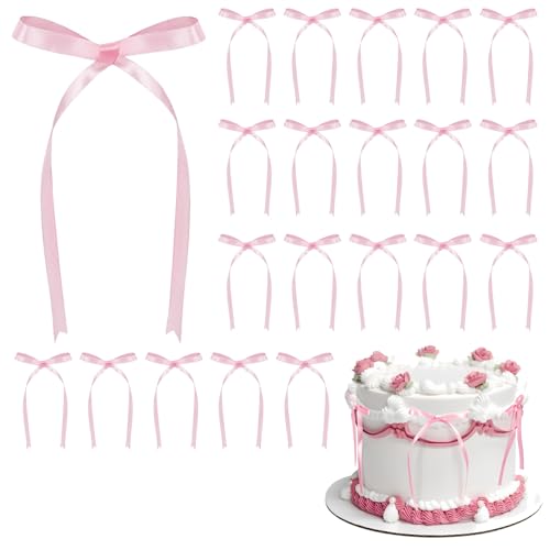 Tortenaufsätze mit Schmetterlingsschleife, für Babypartys, Geschenkverpackungen, Geburtstag, Hochzeit, Brautparty, Cupcake-Picks, elegante Schleife, Ornament, 20 Stück Tortenaufsätze mit Schmetterlingsschleife, für Babypartys, Geschenkverpackungen, Geburtstag, Hochzeit, Brautparty, Cupcake-Picks, elegante Schleife, Ornament, 20 Stück von RGEVGER
