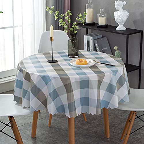 Runde Tischdecke 135cm, Wasserabweisend Abwischbare Wachstuch, PVC Plastik-Tischdecken, Wachstuchtischdecke Wachstischdecke, Tischtuch Rund Runde Tischdecke 135cm, Wasserabweisend Abwischbare Wachstuch, PVC Plastik-Tischdecken, Wachstuchtischdecke Wachstischdecke, Tischtuch Rund von RGRE