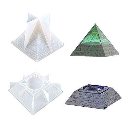 Pyramiden-Silikonform Aschenbecher Tablett Epoxidharz Form Rhombus Schmuck DIY Handwerk von RGW