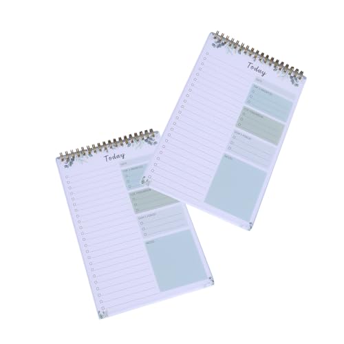 RGYBAO 2 x Wochenplaner-Notizblöcke, Schreibwaren-Notizbuch, Tagesplaner, Management-Notizbuch für die Planung und Organisation von Aktivitäten von RGYBAO
