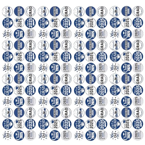 RGYBAO 500 Stück Abschluss-Aufkleber, Klasse 2025, 25 mm, selbstklebende Siegel-Etiketten für Siegel, Umschläge, Kartenverpackungen RGYBAO 500 Stück Abschluss-Aufkleber, Klasse 2025, 25 mm, selbstklebende Siegel-Etiketten für Siegel, Umschläge, Kartenverpackungen von RGYBAO