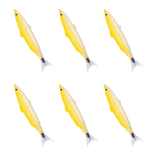 RGYBAO 6 x Fisch-Kugelschreiber, lustiges Schreibwerkzeug, 0,5 mm, nachfüllbar, glatt zu schreiben, für Studenten, Frauen, Mädchen, Schreiben, Tagebücher von RGYBAO