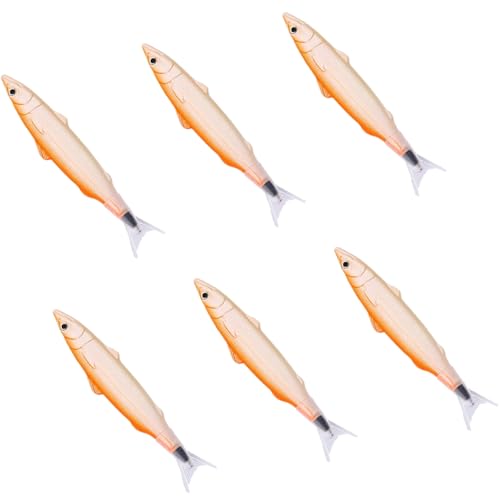 RGYBAO 6 x Fisch-Kugelschreiber, lustiges Schreibwerkzeug, 0,5 mm, nachfüllbar, glatt zu schreiben, für Studenten, Frauen, Mädchen, Schreiben, Tagebücher von RGYBAO