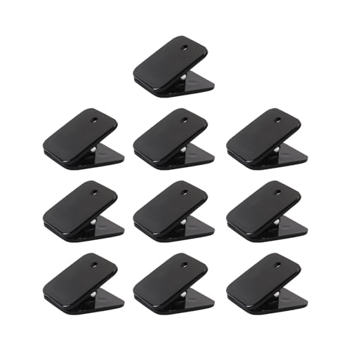 RGYBAO Acryl-Büroklammern, quadratisch, Dokumenten-Organizer, Clips, Lebensmittelbeutel, Verschlussclip für Zuhause, Schule, Büro, 30 x 32 mm, 10 Stück von RGYBAO