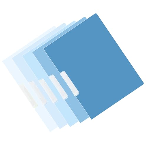 RGYBAO Aktenordner, Berichtshüllen-Set, 50 Blatt Kapazität, Ordner, Papierschutz, Aktenordner mit seitlicher Öffnung, 5 Stück von RGYBAO