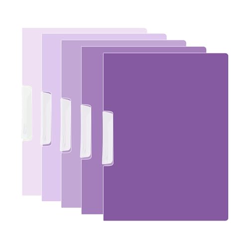 RGYBAO Aktenordner, Berichtshüllen-Set, 50 Blatt Kapazität, Ordner, Papierschutz, Aktenordner mit seitlicher Öffnung, 5 Stück von RGYBAO