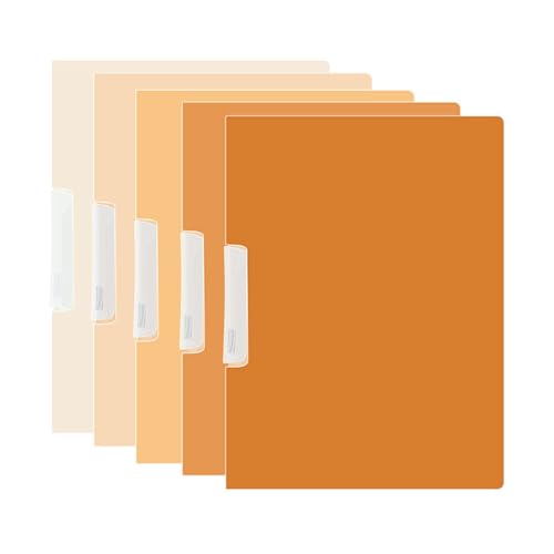 RGYBAO Aktenordner, Berichtshüllen-Set, 50 Blatt Kapazität, Ordner, Papierschutz, Aktenordner mit seitlicher Öffnung, 5 Stück von RGYBAO