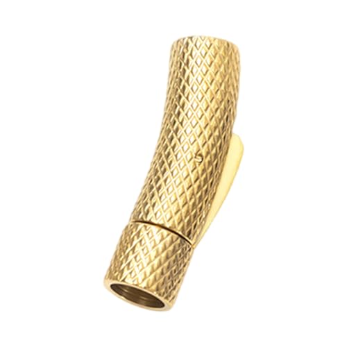RGYBAO Edelstahl-Schmuckverschluss mit Ananas-Textur, mit Lederkordel für Armbandherstellung und handgefertigtes Zubehör RGYBAO Edelstahl-Schmuckverschluss mit Ananas-Textur, mit Lederkordel für Armbandherstellung und handgefertigtes Zubehör von RGYBAO