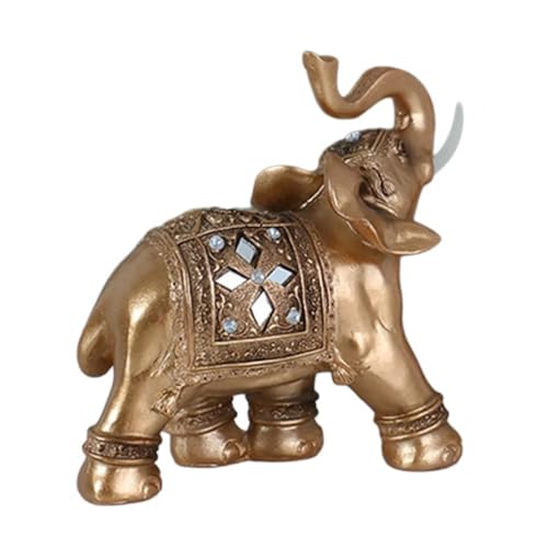 RGYBAO Elegante Elefanten-Skulptur Shuis Reichtum Statue Home Office Auto Dekoration Harz Kunstwerk Sammlerstück für Freunde RGYBAO Elegante Elefanten-Skulptur Shuis Reichtum Statue Home Office Auto Dekoration Harz Kunstwerk Sammlerstück für Freunde von RGYBAO