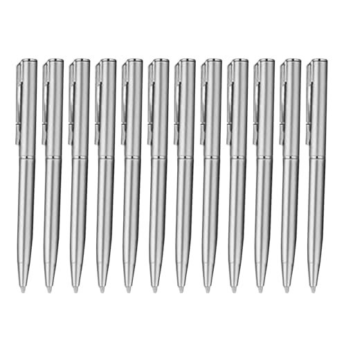 RGYBAO Eleganter Dreh-Kugelschreiber, 1,0 mm, glattes Schreiben, schwarze Tinte, Schreibwarenstift für die Schule, 12 Stück von RGYBAO