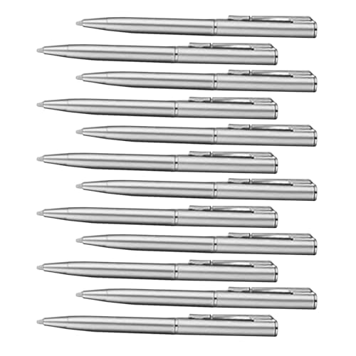 RGYBAO Eleganter Dreh-Kugelschreiber, 1,0 mm, glattes Schreiben, schwarze Tinte, Schreibwarenstift für die Schule, 12 Stück von RGYBAO