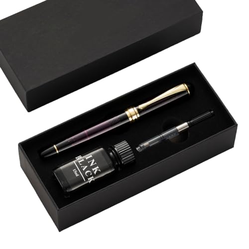 RGYBAO Füllfederhalter-Set, 0,7 mm, 1,0 mm, glattes Schreiben, Business-Stift, Kalligraphie-Stift, Füllfederhalter-Set, Schulbedarf RGYBAO Füllfederhalter-Set, 0,7 mm, 1,0 mm, glattes Schreiben, Business-Stift, Kalligraphie-Stift, Füllfederhalter-Set, Schulbedarf von RGYBAO