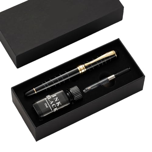 RGYBAO Füllfederhalter-Set, 0,7 mm, 1,0 mm, glattes Schreiben, Business-Stift, Kalligraphie-Stift, Füllfederhalter-Set, Schulbedarf RGYBAO Füllfederhalter-Set, 0,7 mm, 1,0 mm, glattes Schreiben, Business-Stift, Kalligraphie-Stift, Füllfederhalter-Set, Schulbedarf von RGYBAO