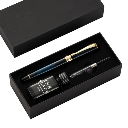 RGYBAO Füllfederhalter-Set, 0,7 mm, 1,0 mm, glattes Schreiben, Business-Stift, Kalligraphie-Stift, Füllfederhalter-Set, Schulbedarf RGYBAO Füllfederhalter-Set, 0,7 mm, 1,0 mm, glattes Schreiben, Business-Stift, Kalligraphie-Stift, Füllfederhalter-Set, Schulbedarf von RGYBAO