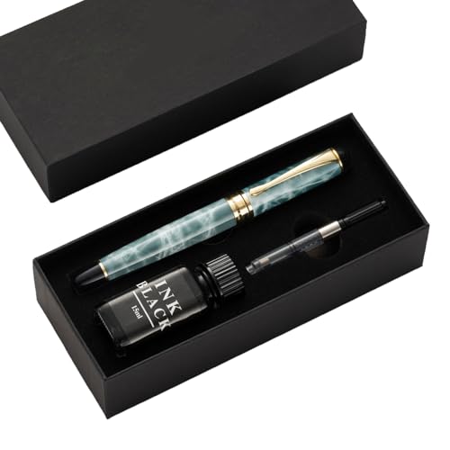 RGYBAO Füllfederhalter-Set, 0,7 mm, 1,0 mm, glattes Schreiben, Business-Stift, Kalligraphie-Stift, Füllfederhalter-Set, Schulbedarf RGYBAO Füllfederhalter-Set, 0,7 mm, 1,0 mm, glattes Schreiben, Business-Stift, Kalligraphie-Stift, Füllfederhalter-Set, Schulbedarf von RGYBAO