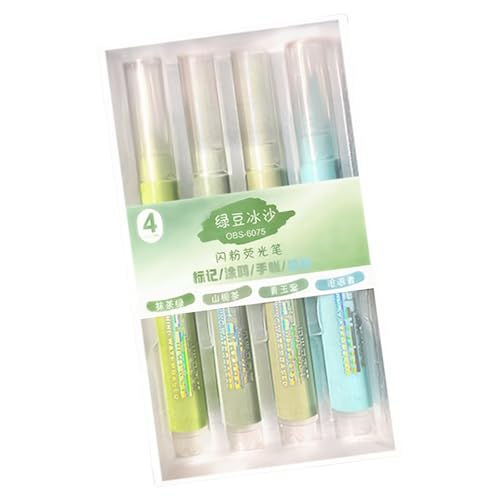 RGYBAO Glitzernde Textmarker, 4 mm Strichbreite, gemeißelte Spitze, Marker zum Zeichnen, Scrapbooking, Tagebuch, Planer, Kartengestaltung RGYBAO Glitzernde Textmarker, 4 mm Strichbreite, gemeißelte Spitze, Marker zum Zeichnen, Scrapbooking, Tagebuch, Planer, Kartengestaltung von RGYBAO
