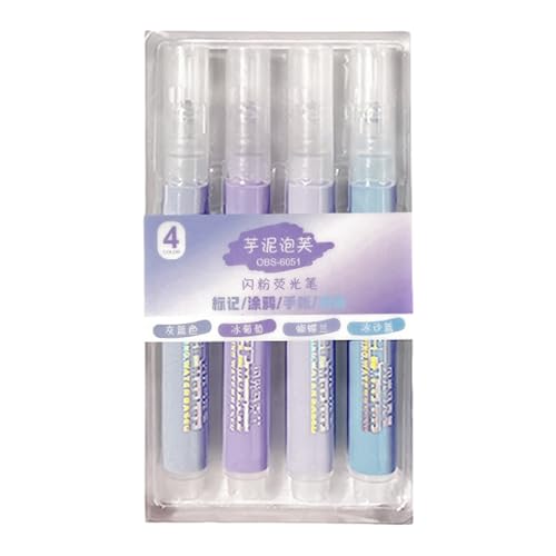 RGYBAO Glitzernde Textmarker, 4 mm Strichbreite, gemeißelte Spitze, Marker zum Zeichnen, Scrapbooking, Tagebuch, Planer, Kartengestaltung RGYBAO Glitzernde Textmarker, 4 mm Strichbreite, gemeißelte Spitze, Marker zum Zeichnen, Scrapbooking, Tagebuch, Planer, Kartengestaltung von RGYBAO