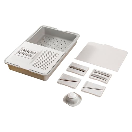 RGYBAO Manueller Gemüseschneider, Schäler, Werkzeug, Abflussbecken, Küche, Haushalt, Schneidebrett mit Ablageschale, Schneidewerkzeug RGYBAO Manueller Gemüseschneider, Schäler, Werkzeug, Abflussbecken, Küche, Haushalt, Schneidebrett mit Ablageschale, Schneidewerkzeug von RGYBAO