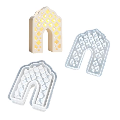 RGYBAO Modisches Haus, stabiles Silikon-Schlüsselanhänger-Set, Bastelbedarf, Epoxidharz, Buchstaben-Anhänger zum Personalisieren von Schmuck von RGYBAO