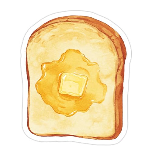 RGYBAO Notizpapier mit Kaffee- und Brot-Motiv, 30 Blatt/Block, Haftnotizen, Taschennotizen, kleiner Schreibblock für Büro von RGYBAO