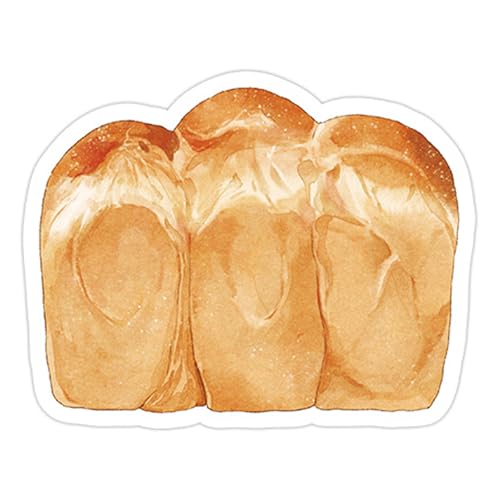 RGYBAO Notizpapier mit Kaffee- und Brot-Motiv, 30 Blatt/Block, Haftnotizen, Taschennotizen, kleiner Schreibblock für Büro von RGYBAO