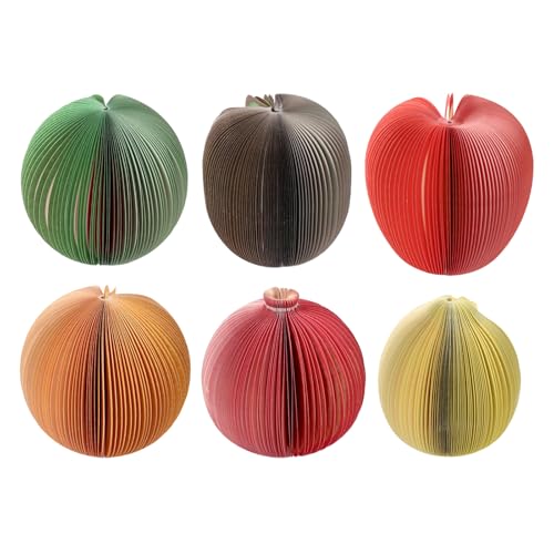 RGYBAO Obst-Notizblöcke, 750 Blatt, Haftnotizen, Papier, Taschennotizpapier, Obstform, Notizblöcke, Taschen-Schreibblock für Büro, Schule von RGYBAO