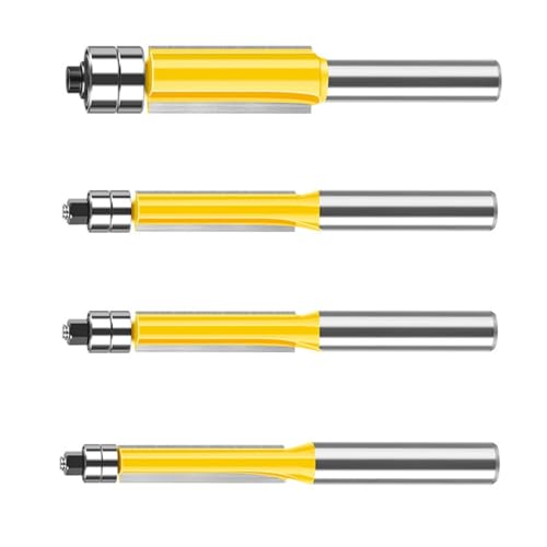 RGYBAO Professioneller 45# Stahlfräser mit Doppellager für Genauigkeit und Stabilität der Holzbearbeitung, 8 mm Schaft von RGYBAO