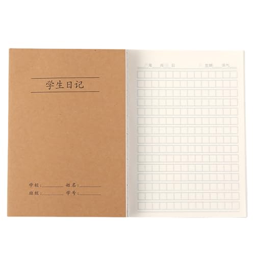 RGYBAO Softcover-Notizbuch, 72 Seiten, liniert, unliniert oder gerastert, Klassenzimmer, Schulheft, 140 x 200 mm, für Schüler, Schreiben von Notizen von RGYBAO