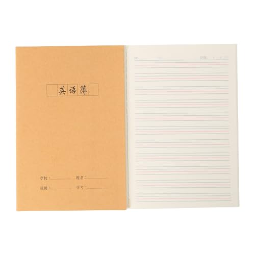 RGYBAO Softcover-Notizbuch, 72 Seiten, liniert, unliniert oder gerastert, Klassenzimmer, Schulheft, 140 x 200 mm, für Schüler, Schreiben von Notizen von RGYBAO