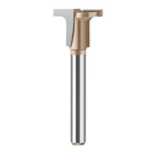 RGYBAO T-Nut-Frässtift, halbrund, flacher Boden, geeignet für Holzbearbeitung, Biegen und Schlitzen, glattes Schneiden, präzises Nuten von RGYBAO