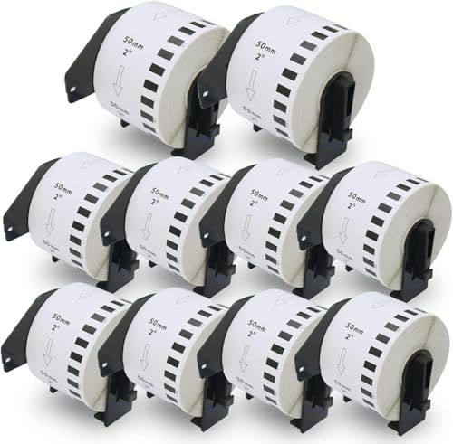 10 Rolls Compatible DK22205 62 mm x 30.48 m Continuous Labels Replacement for DK-22205 Work with QL-500/QL-550/QL-570/QL-580N/QL-650TD/QL-700/QL-710W/QL-800/QL-810W QQL-105. 10 Rolls Compatible DK22205 62 mm x 30.48 m Continuous Labels Replacement for DK-22205 Work with QL-500/QL-550/QL-570/QL-580N/QL-650TD/QL-700/QL-710W/QL-800/QL-810W QQL-105. von RGiNK