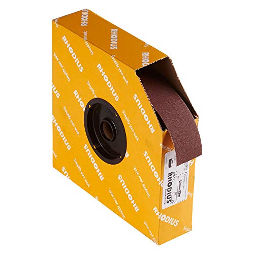RHODIUS SPBR, 1 Stück Schleifleinen 40 mm x 25 m K150, für Metall und Holz, Schleifpapier, Handschliff, Schleifband, Schmirgelpapier, Rollenware RHODIUS SPBR, 1 Stück Schleifleinen 40 mm x 25 m K150, für Metall und Holz, Schleifpapier, Handschliff, Schleifband, Schmirgelpapier, Rollenware von RHODIUS