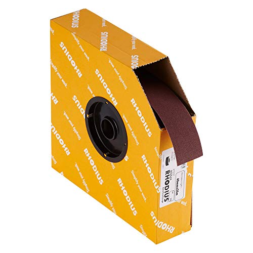 RHODIUS SPBR, 1 Stück Schleifleinen 40 mm x 25 m K180, für Metall und Holz, Schleifpapier, Handschliff, Schleifband, Schmirgelpapier, Rollenware RHODIUS SPBR, 1 Stück Schleifleinen 40 mm x 25 m K180, für Metall und Holz, Schleifpapier, Handschliff, Schleifband, Schmirgelpapier, Rollenware von RHODIUS