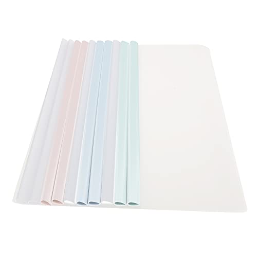 RHRYTCH 10 x A4-Ordner, transparente Einbände, transparente Ordner, Vorderdeckel, Binderiegel, transparenter Aktenordner, Dokumenten-Organizer, einfache Dokumentenmappen, A4-Aufbewahrungsmappen RHRYTCH 10 x A4-Ordner, transparente Einbände, transparente Ordner, Vorderdeckel, Binderiegel, transparenter Aktenordner, Dokumenten-Organizer, einfache Dokumentenmappen, A4-Aufbewahrungsmappen von RHRYTCH