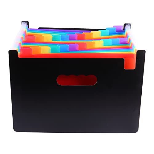 RHRYTCH Akkordeon-Ordner, Fächermappe, Akkordeon-Akkordeon-Dokumenten-Organizer, wasserdichte Dokumententasche, Orgel-Ordner, Kunststoff, A4-Brieftasche, 1 Stück RHRYTCH Akkordeon-Ordner, Fächermappe, Akkordeon-Akkordeon-Dokumenten-Organizer, wasserdichte Dokumententasche, Orgel-Ordner, Kunststoff, A4-Brieftasche, 1 Stück von RHRYTCH