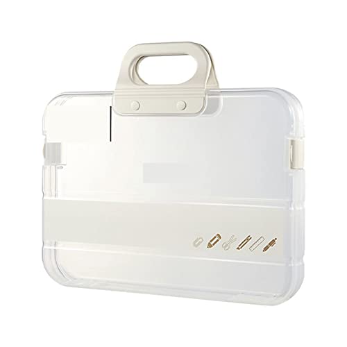RHRYTCH Aktenordner, transparenter Kunststoff, Aktenbox, Schreibtischaufbewahrung, tragbare Datenbox, Studenten, Bürobedarf, Dokumentendatenbox RHRYTCH Aktenordner, transparenter Kunststoff, Aktenbox, Schreibtischaufbewahrung, tragbare Datenbox, Studenten, Bürobedarf, Dokumentendatenbox von RHRYTCH