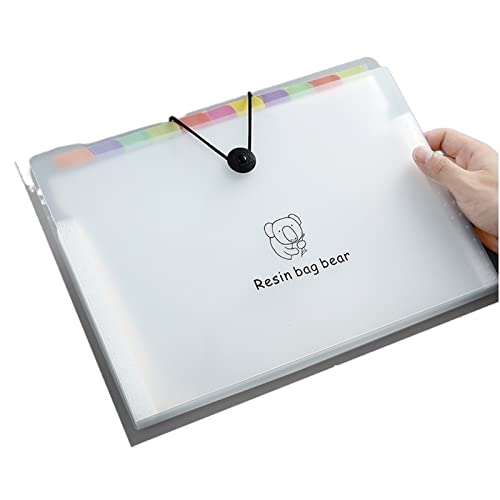 RHRYTCH Dokumentenmappe, mehrschichtig, transparent, A4, Dokumenten-Aufbewahrungsbox, Schüler-Aktenordner, Organizer, erweiterbare Brieftasche, Schule, Bürobedarf RHRYTCH Dokumentenmappe, mehrschichtig, transparent, A4, Dokumenten-Aufbewahrungsbox, Schüler-Aktenordner, Organizer, erweiterbare Brieftasche, Schule, Bürobedarf von RHRYTCH