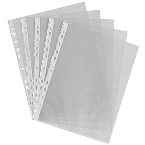 RHRYTCH Dokumentenmappe, transparent, Kunststoff, gelocht, Ordner, dünne Löcher, lose Blätter, Aufbewahrung von Dokumenten, Blattschutz RHRYTCH Dokumentenmappe, transparent, Kunststoff, gelocht, Ordner, dünne Löcher, lose Blätter, Aufbewahrung von Dokumenten, Blattschutz von RHRYTCH